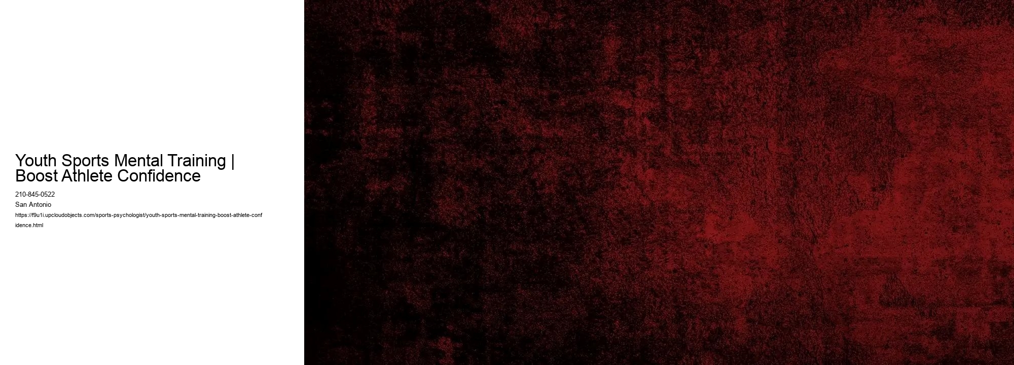 Youth Sports Mental Training | Boost Athlete Confidence